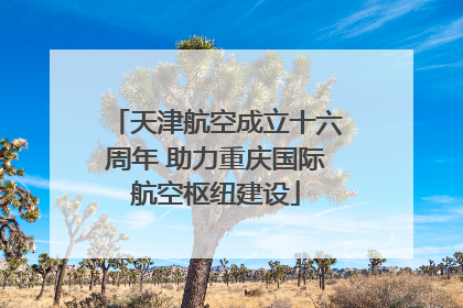 天津航空成立十六周年 助力重庆国际航空枢纽建设