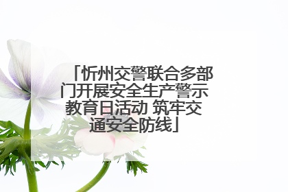 忻州交警联合多部门开展安全生产警示教育日活动 筑牢交通安全防线