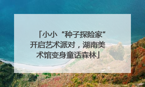 小小“种子探险家”开启艺术派对，湖南美术馆变身童话森林