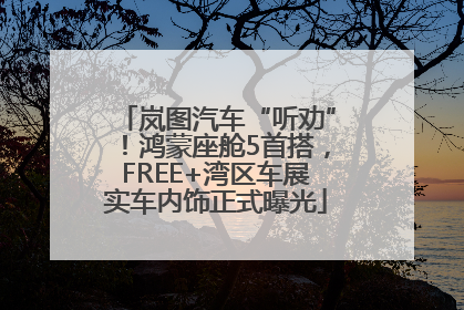 岚图汽车“听劝”！鸿蒙座舱5首搭，FREE+湾区车展实车内饰正式曝光