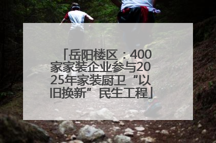 岳阳楼区：400家家装企业参与2025年家装厨卫“以旧换新”民生工程