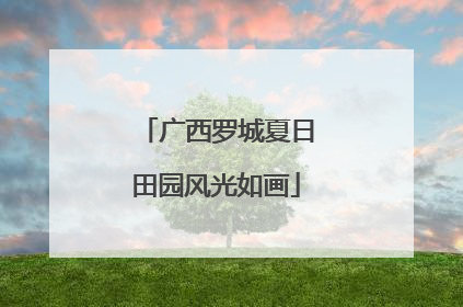 广西罗城夏日田园风光如画