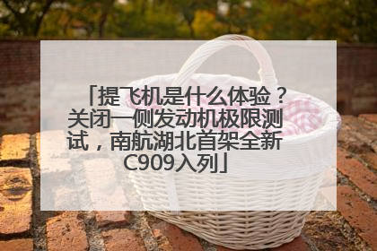提飞机是什么体验？关闭一侧发动机极限测试，南航湖北首架全新C909入列