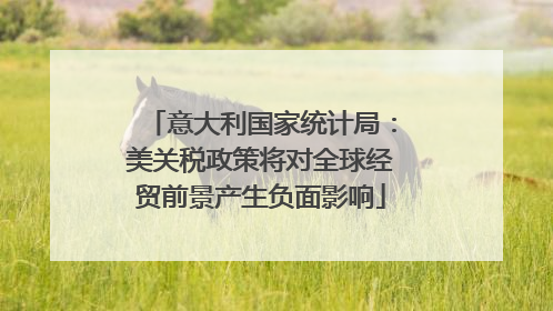 意大利国家统计局：美关税政策将对全球经贸前景产生负面影响