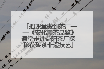 把课堂搬到茶厂——《安化黑茶品鉴》课堂走进益阳茶厂探秘茯砖茶非遗技艺