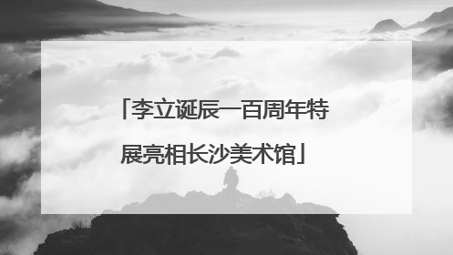 李立诞辰一百周年特展亮相长沙美术馆