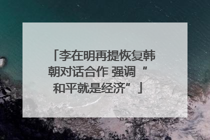 李在明再提恢复韩朝对话合作 强调“和平就是经济”