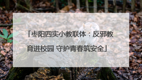 枣阳四实小教联体：反邪教育进校园 守护青春筑安全