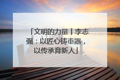 文明的力量丨李志强：以匠心铸重器，以传承育新人