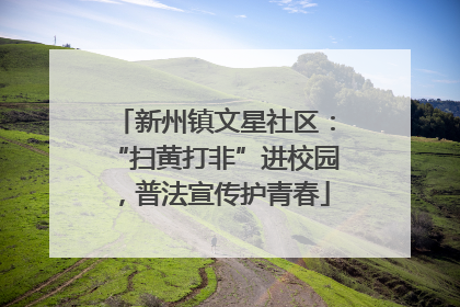新州镇文星社区：“扫黄打非”进校园，普法宣传护青春