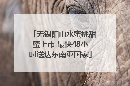 无锡阳山水蜜桃甜蜜上市 最快48小时送达东南亚国家