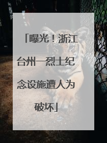 曝光！浙江台州一烈士纪念设施遭人为破坏