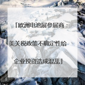 欧洲电池展参展商：美关税政策不确定性给企业投资造成混乱