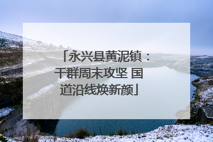 永兴县黄泥镇：干群周末攻坚 国道沿线焕新颜
