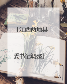 江西两地县委书记调整