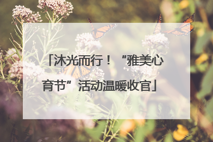 沐光而行！“雅美心育节”活动温暖收官