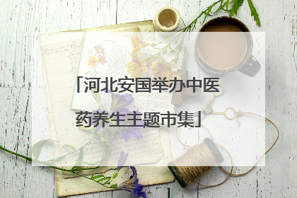 河北安国举办中医药养生主题市集