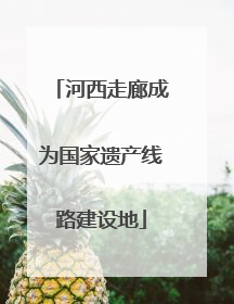 河西走廊成为国家遗产线路建设地
