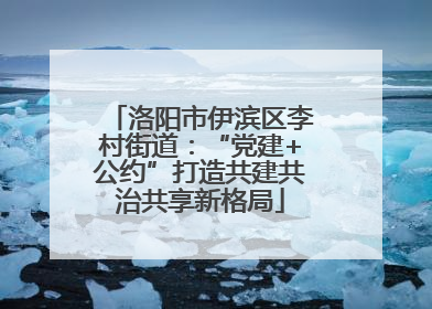 洛阳市伊滨区李村街道：“党建+公约”打造共建共治共享新格局