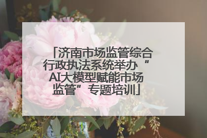 济南市场监管综合行政执法系统举办“AI大模型赋能市场监管”专题培训