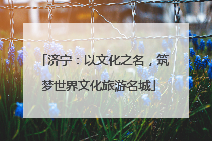 济宁：以文化之名，筑梦世界文化旅游名城