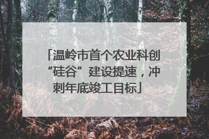 温岭市首个农业科创“硅谷”建设提速，冲刺年底竣工目标