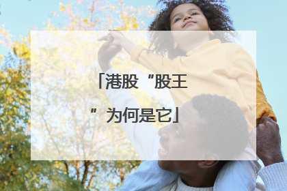 港股“股王”为何是它