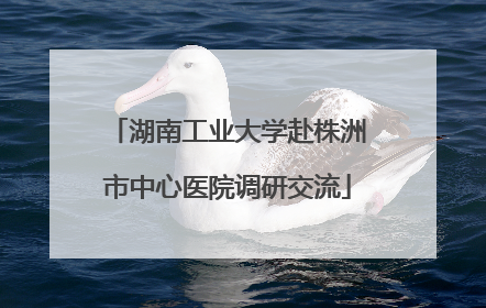 湖南工业大学赴株洲市中心医院调研交流