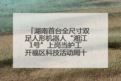 湖南首台全尺寸双足人形机器人“湘江1号”上岗当护工 开福区科技活动周十大科创项目签约