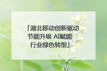 湖北移动创新驱动节能升级 AI赋能行业绿色转型