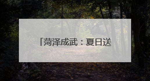 菏泽成武：夏日送清凉 中医暖民心