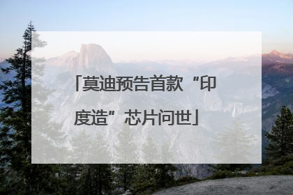 莫迪预告首款“印度造”芯片问世