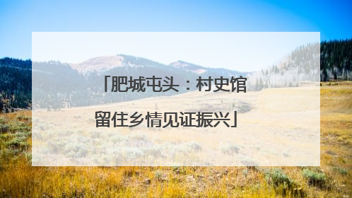 肥城屯头：村史馆留住乡情见证振兴