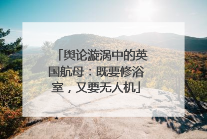 舆论漩涡中的英国航母：既要修浴室，又要无人机
