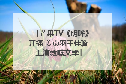 芒果TV《明眸》开播 姜贞羽王佳璇上演救赎文学