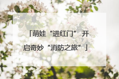 萌娃“进红门” 开启奇妙“消防之旅”