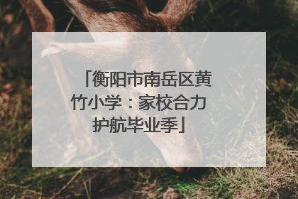 衡阳市南岳区黄竹小学：家校合力护航毕业季