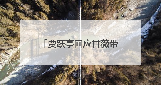 贾跃亭回应甘薇带女儿唱《野子》：你们唱得比爸爸好听多了；《野子》曾是贾跃亭“代表作”