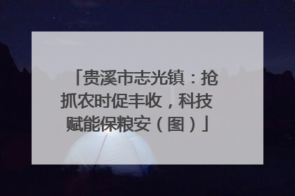 贵溪市志光镇：抢抓农时促丰收，科技赋能保粮安（图）