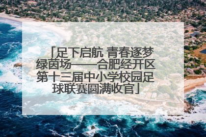 足下启航 青春逐梦绿茵场——合肥经开区第十三届中小学校园足球联赛圆满收官
