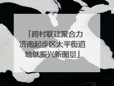 跨村联建聚合力 济南起步区太平街道绘就振兴新图景