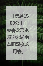 跨越1500公里，奥森龙形水系迎来湖南益阳双桡龙舟表