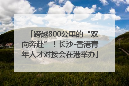 跨越800公里的“双向奔赴”！长沙-香港青年人才对接会在港举办