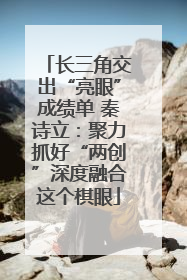 长三角交出“亮眼”成绩单 秦诗立：聚力抓好“两创”深度融合这个棋眼