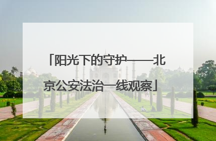 阳光下的守护——北京公安法治一线观察