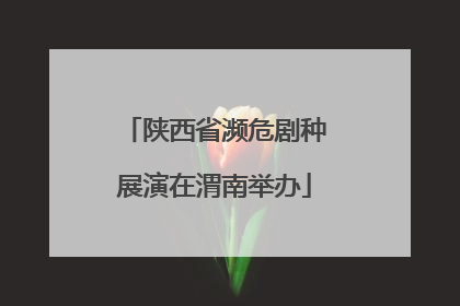 陕西省濒危剧种展演在渭南举办