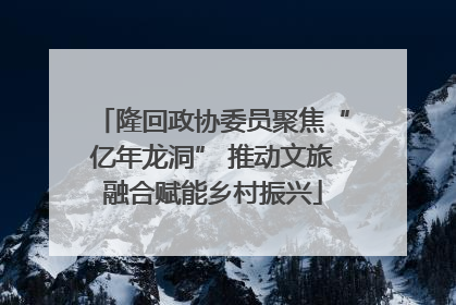 隆回政协委员聚焦“亿年龙洞” 推动文旅融合赋能乡村振兴