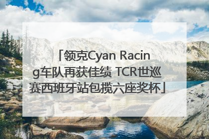 领克Cyan Racing车队再获佳绩 TCR世巡赛西班牙站包揽六座奖杯