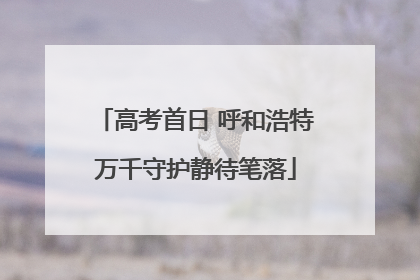 高考首日 呼和浩特万千守护静待笔落