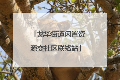 龙华街道闲置资源变社区联络站